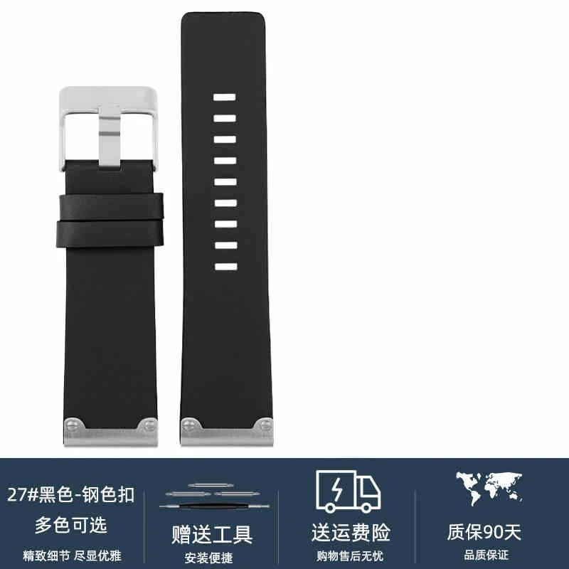 26mm High Quality Genuine Leather Watch Band For Diesel DZ4318 DZ4343 DZ4476 DZ4323 DZ4290 DZ4292 Series Men Vintage Watch strap