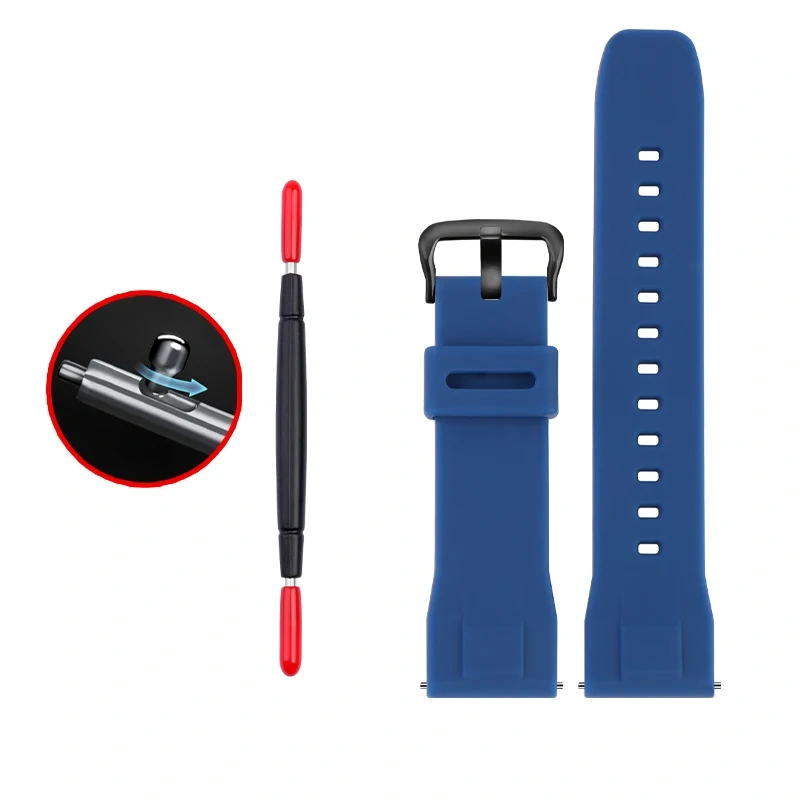 for Casio PROTREK series PRW-60/PRW-70YT/50/30 sports strap 23mm Quick release watchband Silicone Rubber Waterproof bracelet