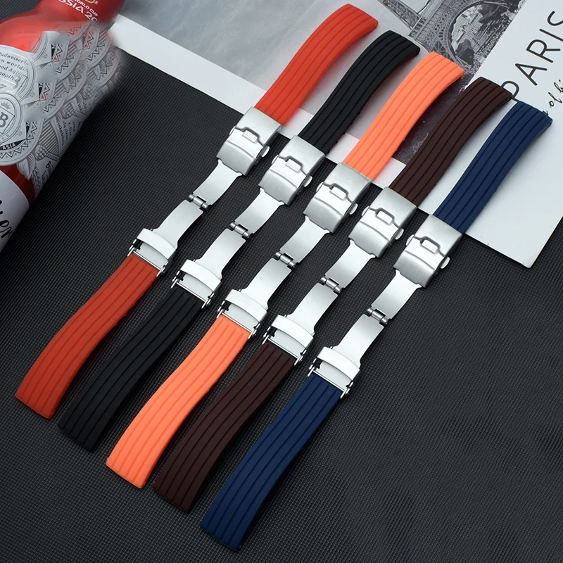 20mm 22mm Quick Release Silicone Watch Bands For Casio Huawei Samsung Active Fossil Watch Strap 18mm 24mm Men Rubber Sport Bands