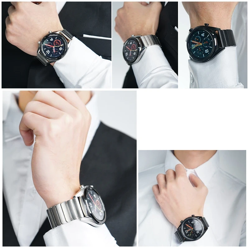 Solid Stainless Stee WatchBand Bracelet Accessories For Casio EFR-303L/303D Huawei Watch3 Magic2 VIVO Men Metal Watch Strap 22mm