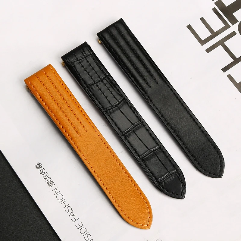 20mm Watch Strap For Cartier Roadster Sports Car W6206018 W6206017 High-quality Men women Cow Leather Watch Band 19mm Bracelet