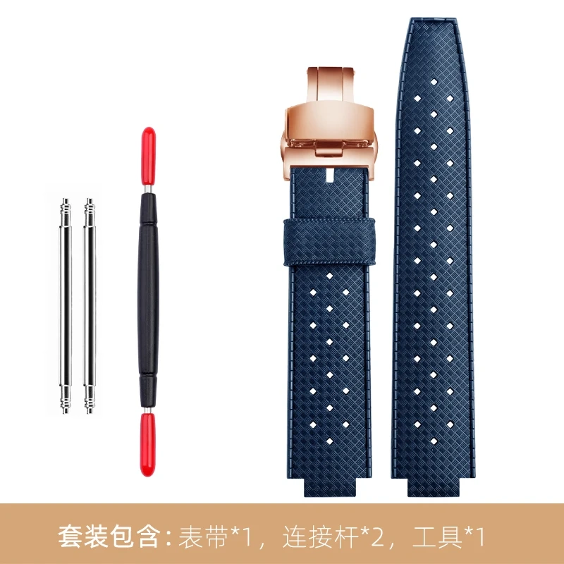Rubber Watch Band Q114k Dedicated For LV Louis Vuitton Tambour Watch Strap Q1121 Men Sports Silicone Bracelet 20×12MM Wristband