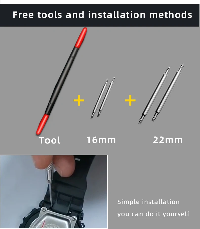 Watch band Connector For Casio G-SHOCK GBD-800 ga110/700 GA900 GA-810 GA110 DW5600 GW-M5610 Modified nylon rubber strap adapter