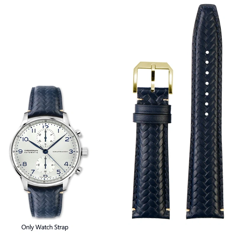 For IWC Watchband Portuguese Perpetual Calendar IW503312 IW371614 Timing High-quality Leather Watch Strap 20MM 22MM Watchband
