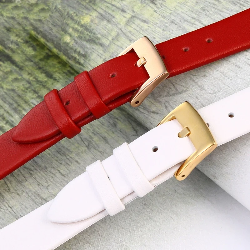 For MK MICHAEL KORS All-Star Strap 2833 2832 3669 High quality waterproof Notched Leather Watchband 14×12mm Women's Bracelet