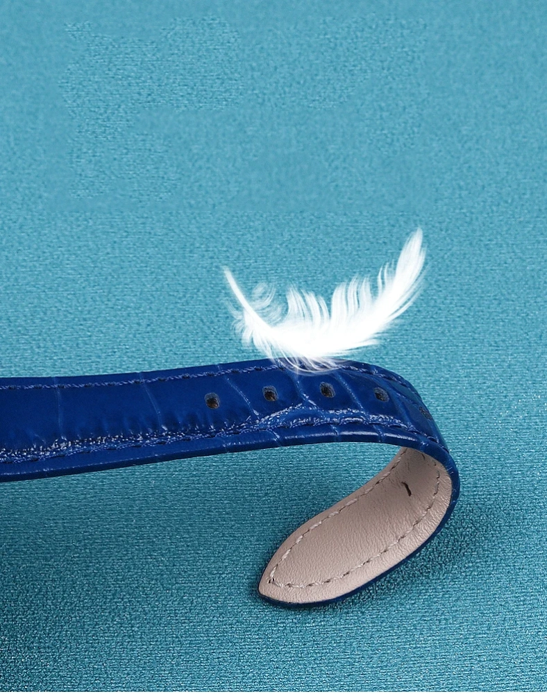 For Swarovski 5547642 5452498 5452501 551630 Watch Strap Green Water Ghost Women's Premium Leather Wristband 15MM 17MM Watchband