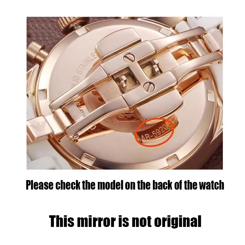For Armani Watch Glass Mirror Face Mirror Mirror Glass AR60008 AR1970/2500/1981/60010 AR1973 AR1733 AR11097 AR8029 Mineral Glass