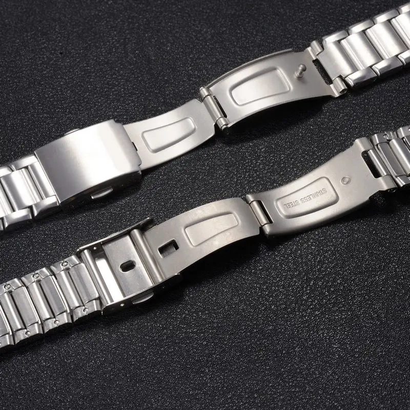 Replacement Watch Bracelet for Casio EF-316 EF-503 EFR-301 22mm Stainless Steel Band with 13mm Convex End Links Watch Strap