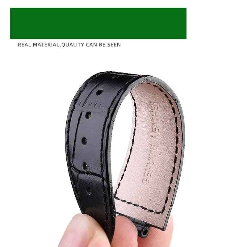 26*12mm Cowhide Watch Strap for Tissot PRX Series T137 407/410 series Wrist Band Replacement Bracelet Men Sport Watch Bracelet