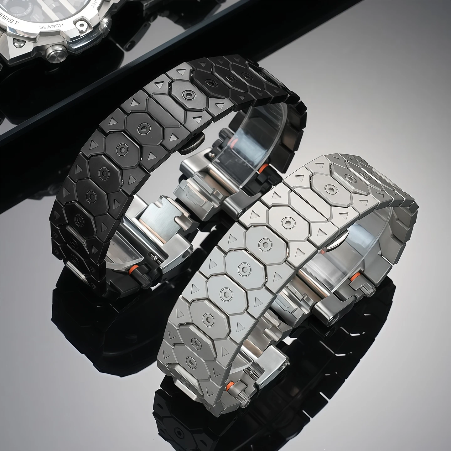 GST-B400 Modified watch strap Solid stainless steel For Casio G-SHOCK GST B400 series Metal watchband Men's Watch accessories