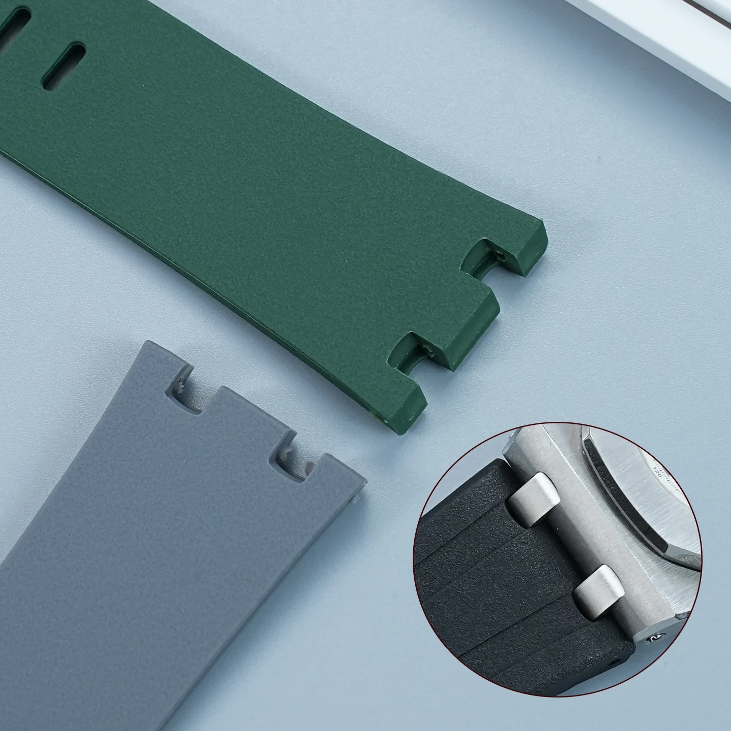 For AP Audemars Piguet Royal Oak Offshore Watch Band, Silicone Rubber Strap 42mm Dial 15703 15710 26470 0607 Series Pin buckle