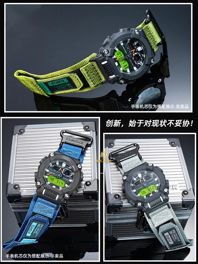 For Casio G-SHOCK Sports canvas strap for GA-900 GA900 Modified Watchband Waterproof Sports nylon GA 900 DW-6900 Watch Chain