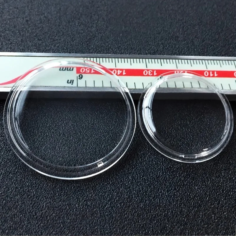 Acrylic watch lens for SWATCH Mirror plexiglass hat lid with step date window Diameter 19.6mm 29.2mm 34.6mm 37.9mm 41.5mm glass