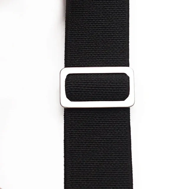 Premium French Troops Parachute Bag Elastic Watch Strap 18mm 20mm 22mm Nylon Watch Bands Universal Smart Watch Fabric Wristband