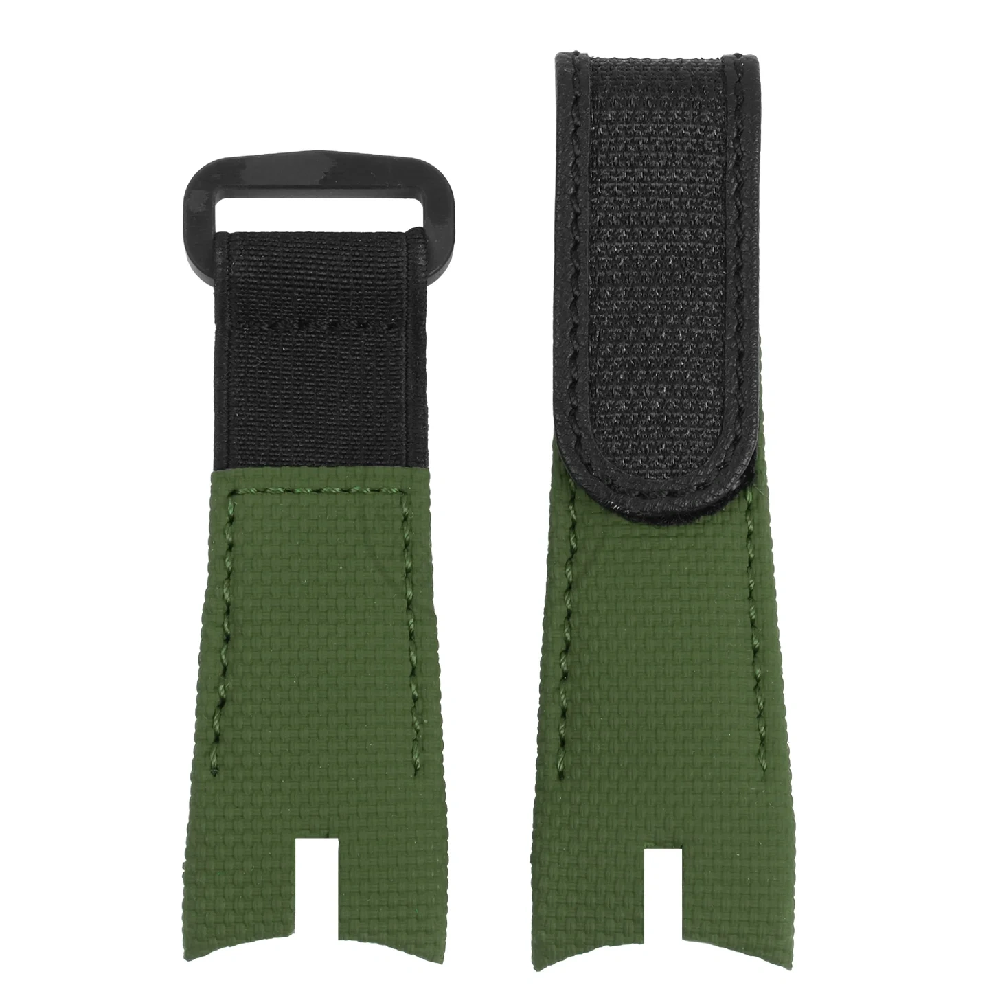For Roger Dubuis watch Strap Men's cowhide King Series EXCALIBUR Notched Watchband Fluorine rubber nylon texture strap