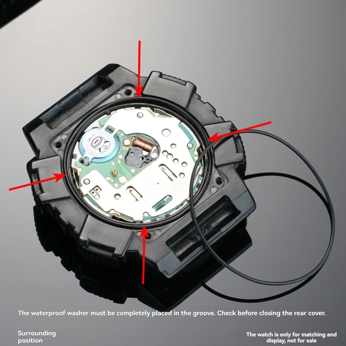 Watch Back Gasket Ring Waterproof Gasket Fit for Casio Watch Case Back Cover AQ-S810/GBD-800/GM-S100/GMA-S110 series Case Ring
