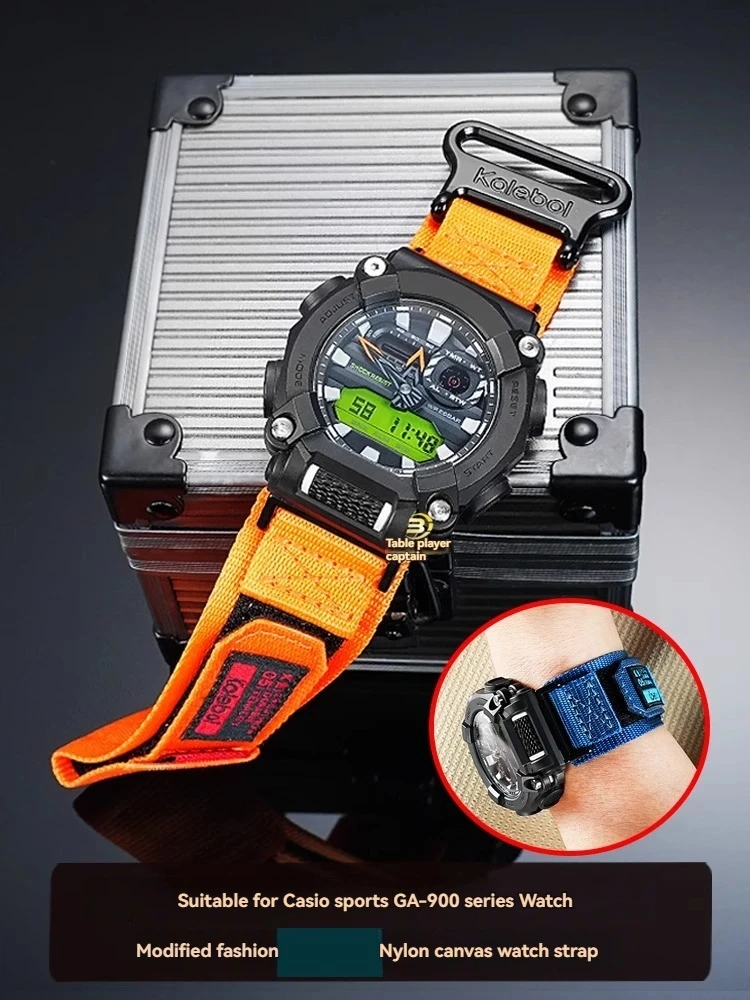 For Casio G-SHOCK Sports canvas strap for GA-900 GA900 Modified Watchband Waterproof Sports nylon GA 900 DW-6900 Watch Chain