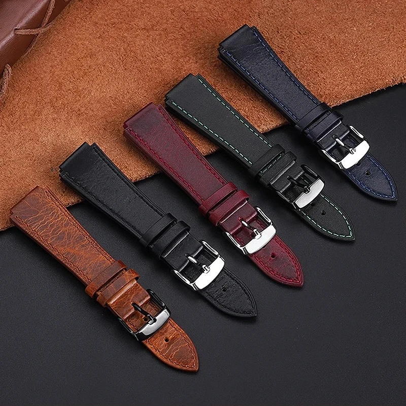 New Retro Cowhide Watchband For Casio W800H SGW400 F91W F84 F105/108/A158/168 AE1200/1300 Vintage Watch Bracelet Calfskin Strap