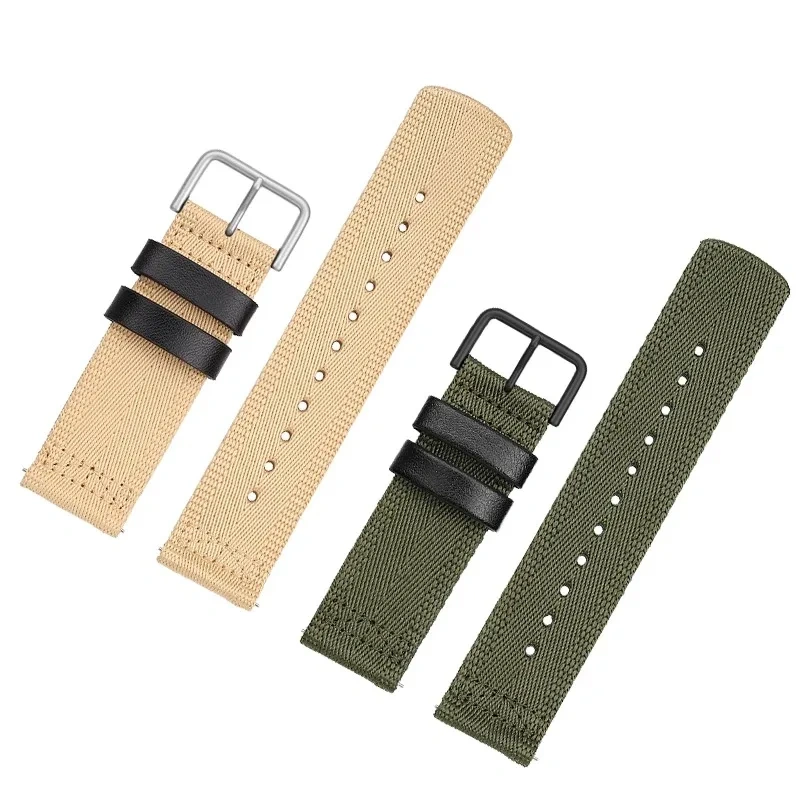 High-quality nylon canvas watchstrap For CASIO PROTREK PRT-B50/B70 PRW-35/60/61Y 23mmblack khaki green solid color men watchband