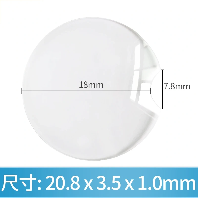 Mineral watch lens for Ballon Bleu de Cartier 28 33 36mm dial double dome watch crystal mirror transparent Replacement loading