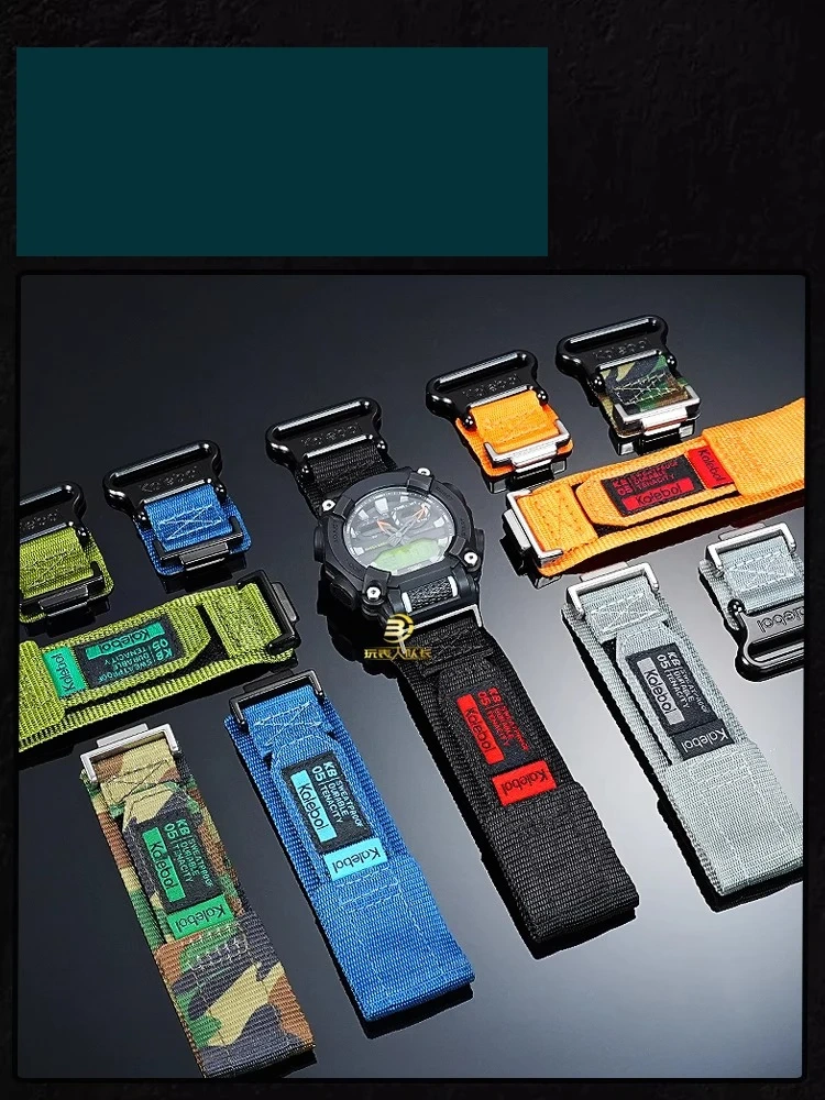 For Casio G-SHOCK Sports canvas strap for GA-900 GA900 Modified Watchband Waterproof Sports nylon GA 900 DW-6900 Watch Chain
