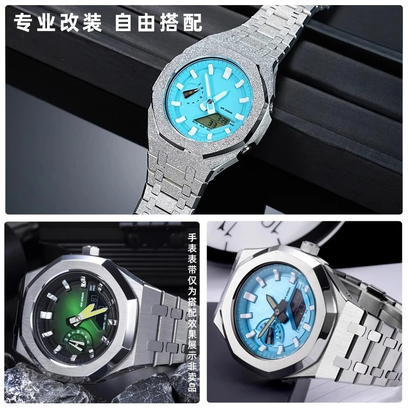 FOR Casioak MOD Kit Watch Dial Plate GA2100 inner shell For Casio G-SHOCK GA2100 2110 GA-2100 Modified men Accessories