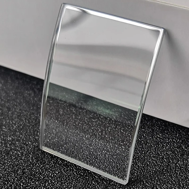 Mineral watch lens For Armani AR-1869 AR-2053 Square double-bridge silver edge-edge mineral glass watch crystal mirror