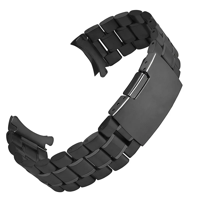 Curved End Stainless Steel Strap For Seiko Citizen Casio watch 18/20mm 22mm 24mm Metal Watchband Watch Chain Bracelet With tools