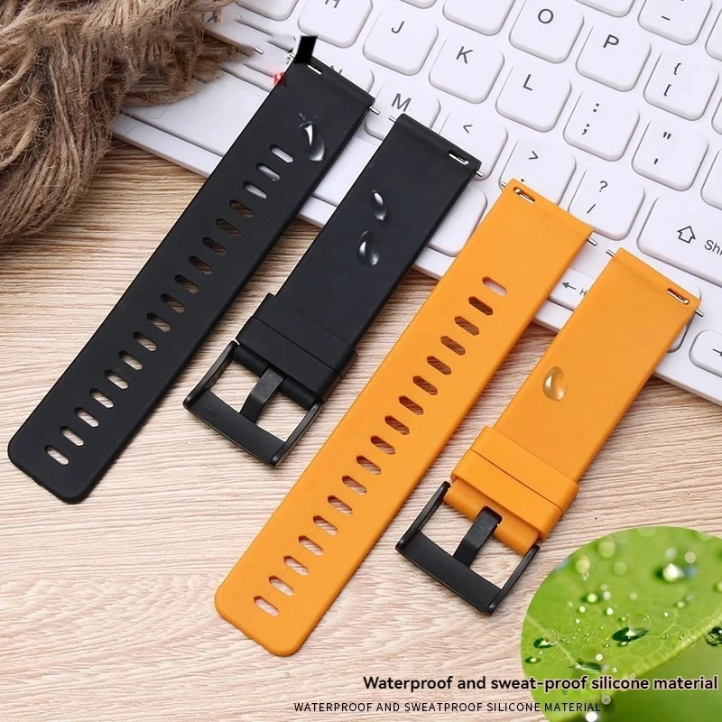 For suunto TRAVERSE series Alpha watch Sports Waterproof Rubber watchband orange 24mm silicone straps Men's watch accessories