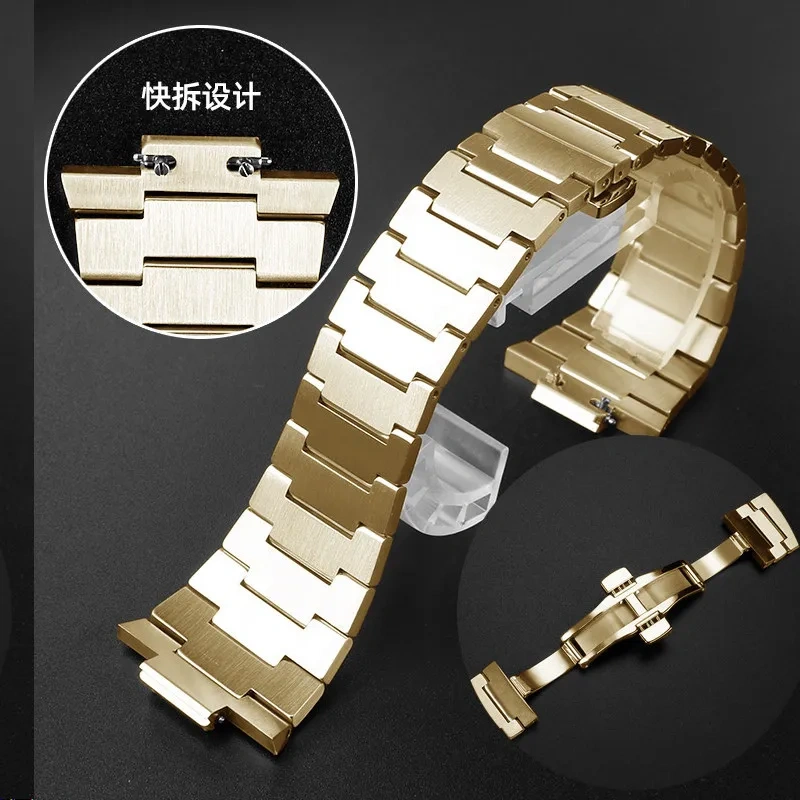 26*12mm Cowhide Watch Strap for Tissot PRX Series T137 407/410 series Wrist Band Replacement Bracelet Men Sport Watch Bracelet