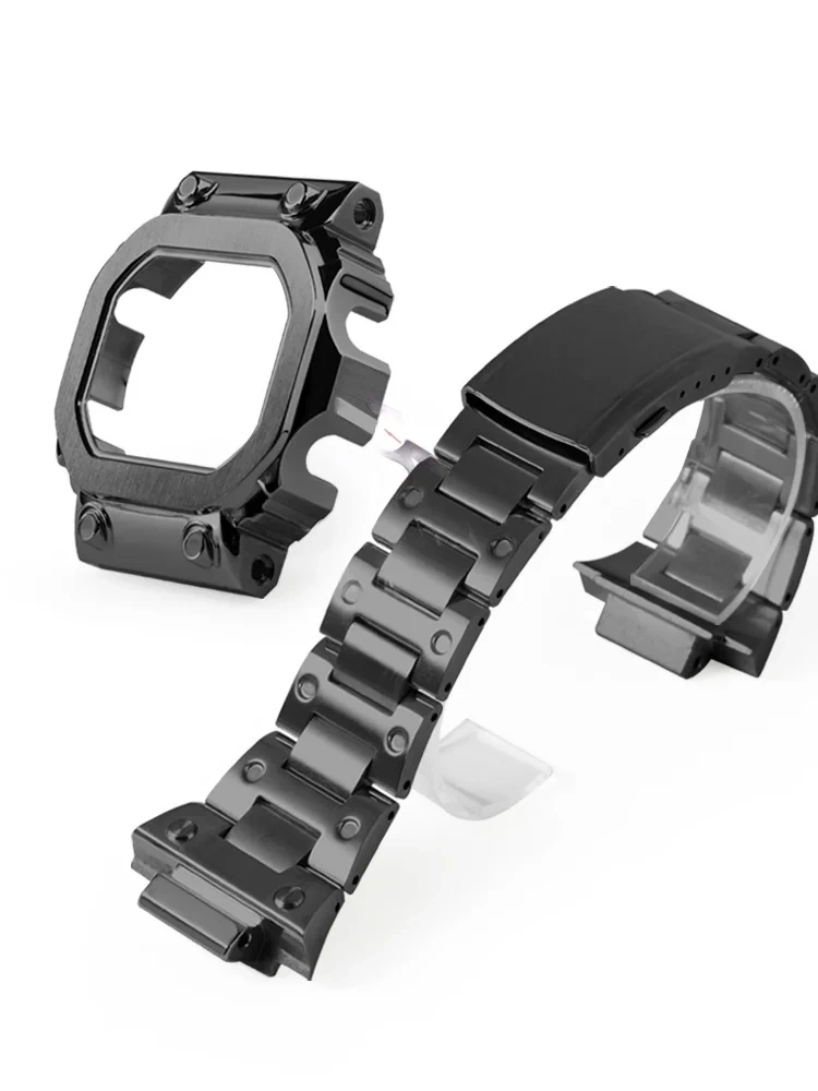 G-Refit GX-56BB Watch Band+Case 316L Stainless Steel Silver Black Gold Rainbow+Tools For Casio GWX-56BB Series Metal Bezel Strap