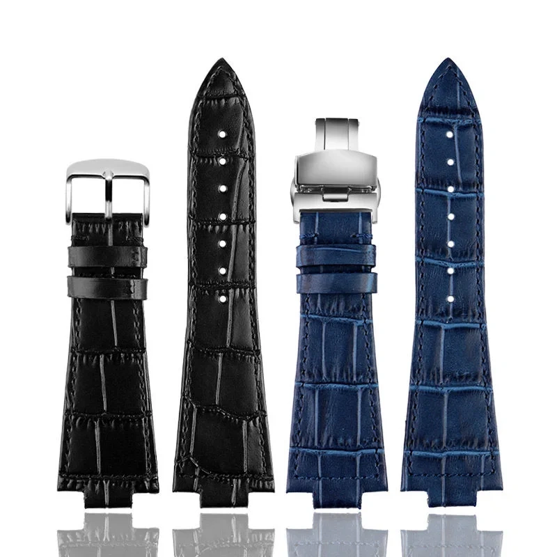 26*12mm Cowhide Watch Strap for Tissot PRX Series T137 407/410 series Wrist Band Replacement Bracelet Men Sport Watch Bracelet