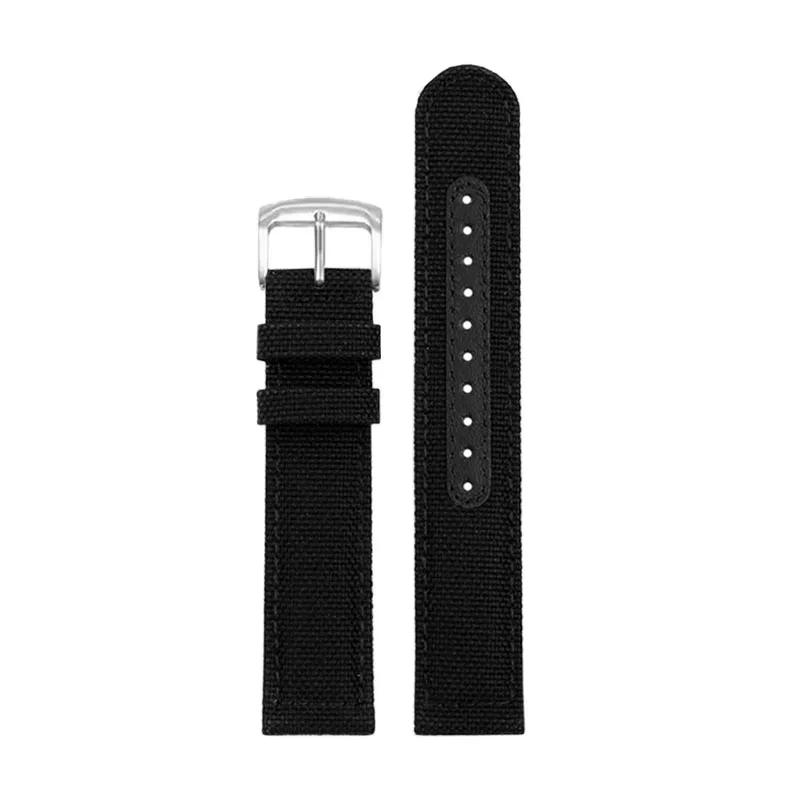 Nylon canvas watchband sport black khaki green blue grey watch strap for Citizen eco drive FF series CA4500/4503/4505/4503 22mm