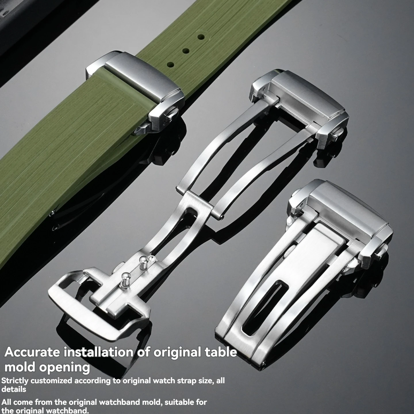 Exquisite watch buckle for Longines series solid stainless steel adjustable folding buckle watch accessories