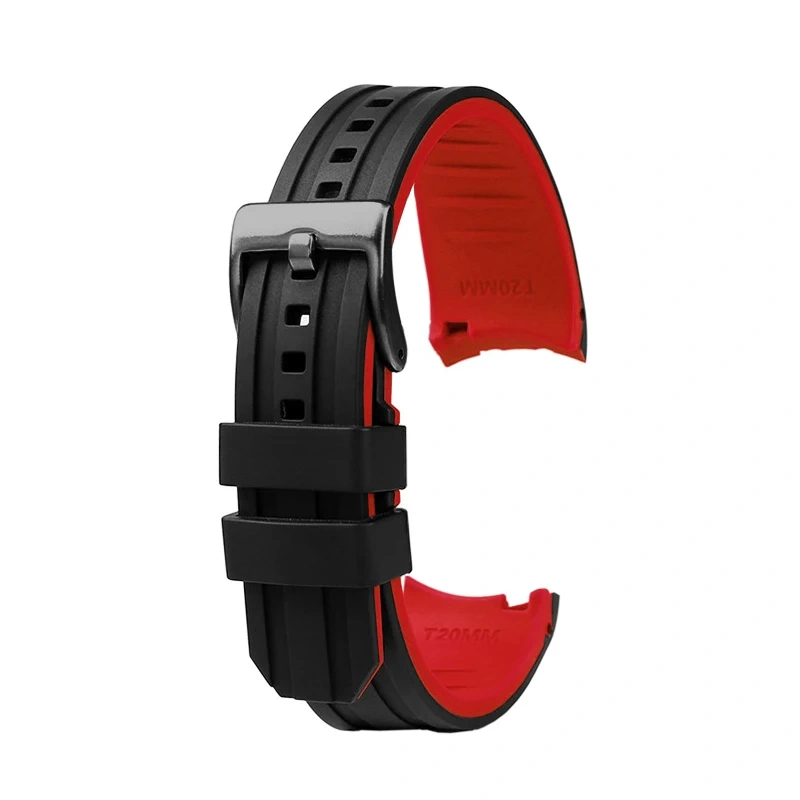 20 22Arc interface Universal Silicone rubber strap black orange red blue watchband For Rolex submariner Seiko NO.5 CASIO Citizen