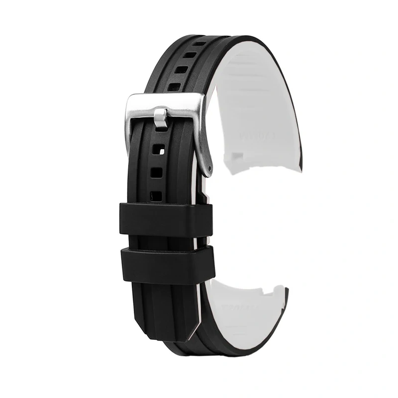 20 22Arc interface Universal Silicone rubber strap black orange red blue watchband For Rolex submariner Seiko NO.5 CASIO Citizen