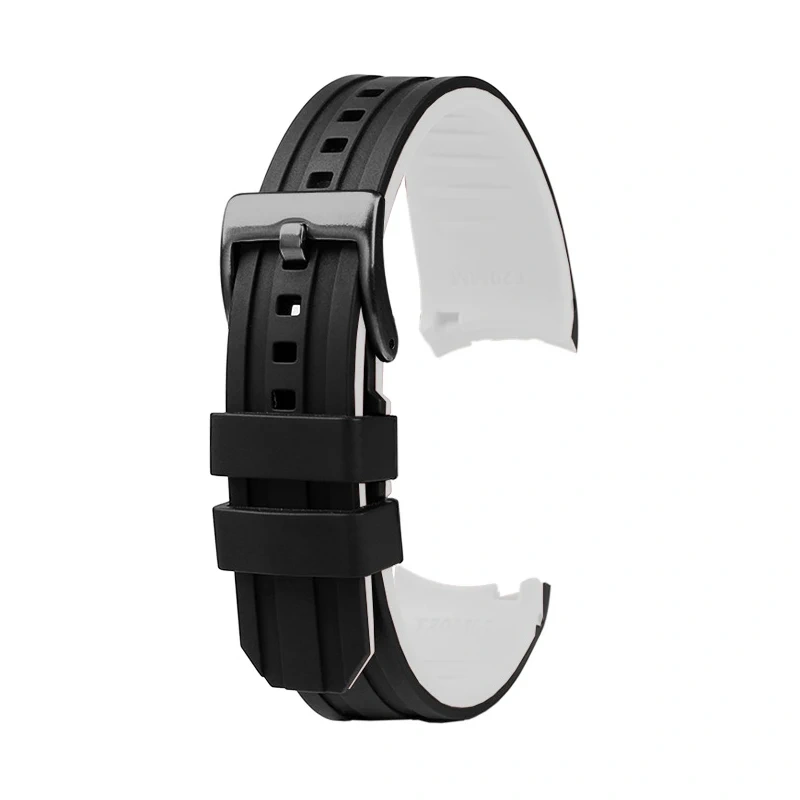 20 22Arc interface Universal Silicone rubber strap black orange red blue watchband For Rolex submariner Seiko NO.5 CASIO Citizen
