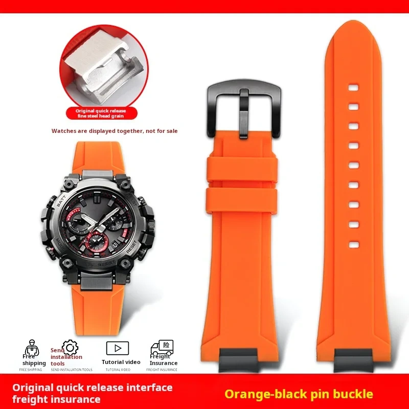 Mod Kit MTG-B3000 Resin Silicone watch strap For Casio G-shock MTG-B3000B modified quick detachable waterproof rubber watch band