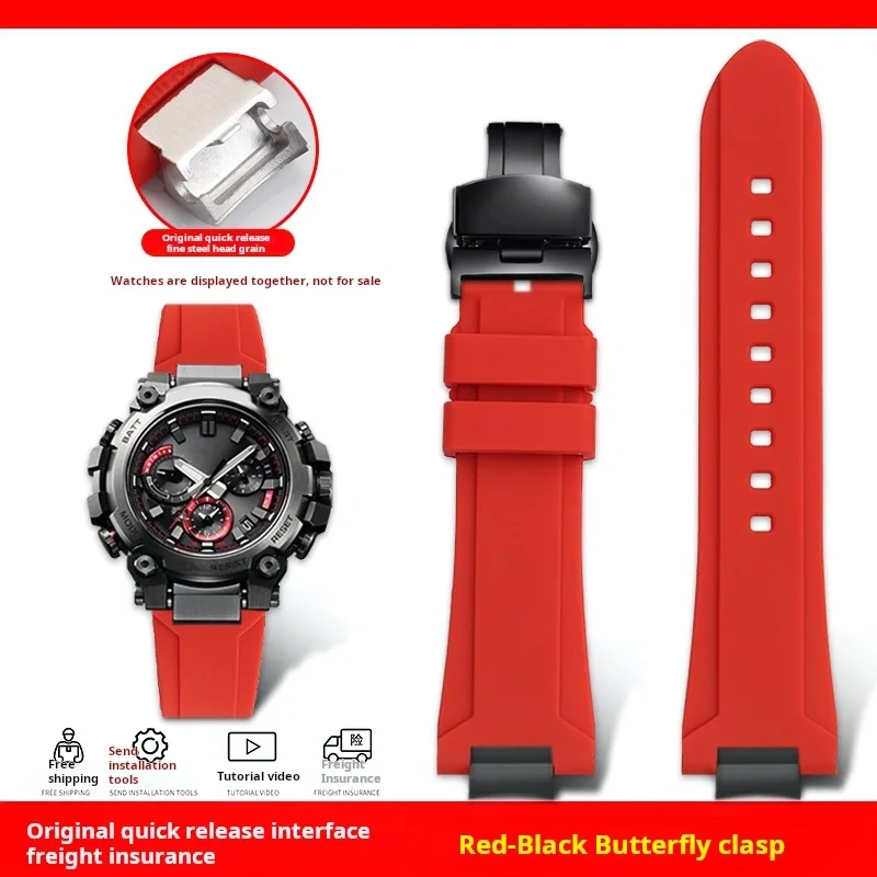 Mod Kit MTG-B3000 Resin Silicone watch strap For Casio G-shock MTG-B3000B modified quick detachable waterproof rubber watch band