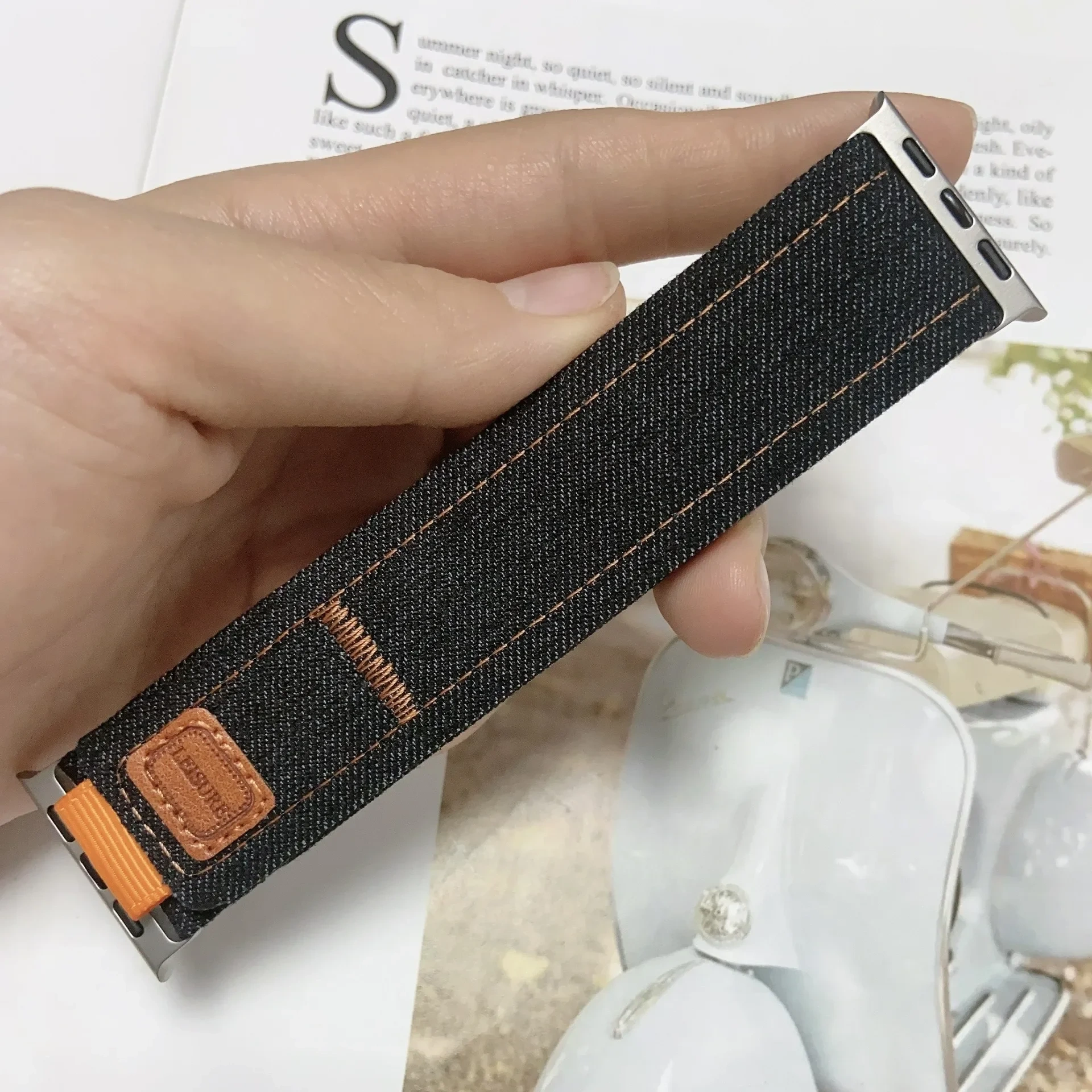 Cowboy Canvas Nylon Strap for Apple Watch 11 10 42mm 46mm 41mm 45mm Ultra 3 2 49mm Series 44mm 40mm Watchband iWatch 9 8 7 6 SE