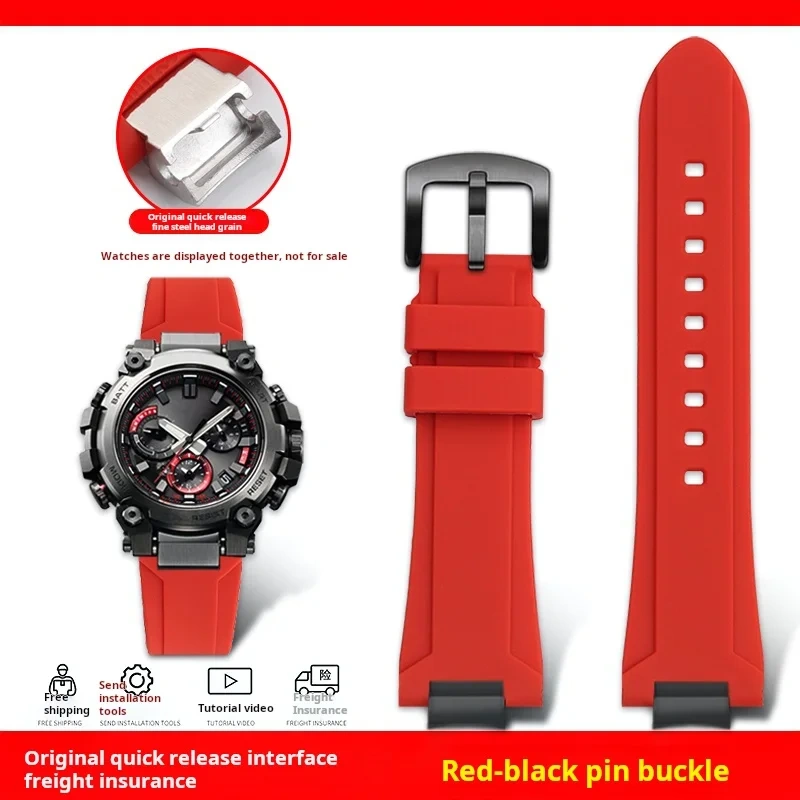 Mod Kit MTG-B3000 Resin Silicone watch strap For Casio G-shock MTG-B3000B modified quick detachable waterproof rubber watch band