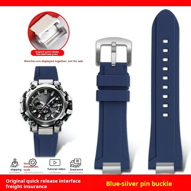 Mod Kit MTG-B3000 Resin Silicone watch strap For Casio G-shock MTG-B3000B modified quick detachable waterproof rubber watch band