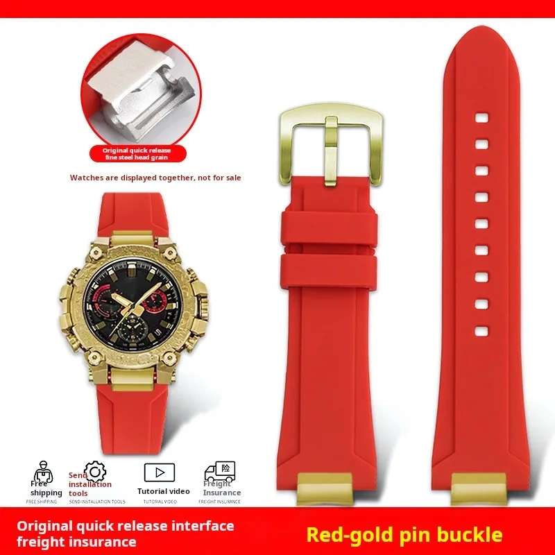 Mod Kit MTG-B3000 Resin Silicone watch strap For Casio G-shock MTG-B3000B modified quick detachable waterproof rubber watch band