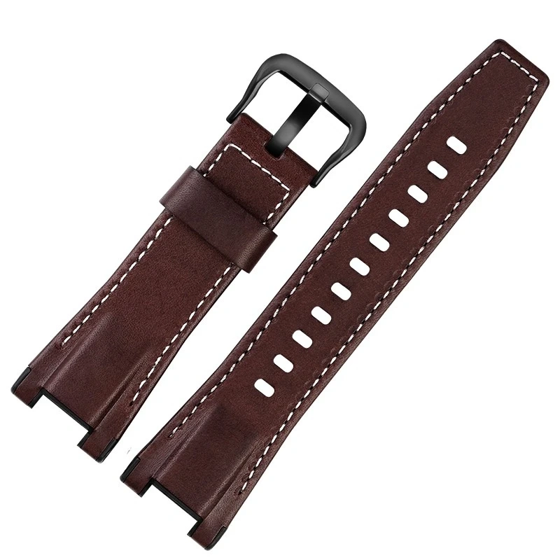 Italian Cowhide Leather & Nylon Strap for Casio G-SHOCK GST-S130 S110 S120 W 130LB 100 W300, Men's GSR-B100 Replacement Band