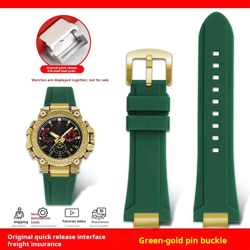 Mod Kit MTG-B3000 Resin Silicone watch strap For Casio G-shock MTG-B3000B modified quick detachable waterproof rubber watch band