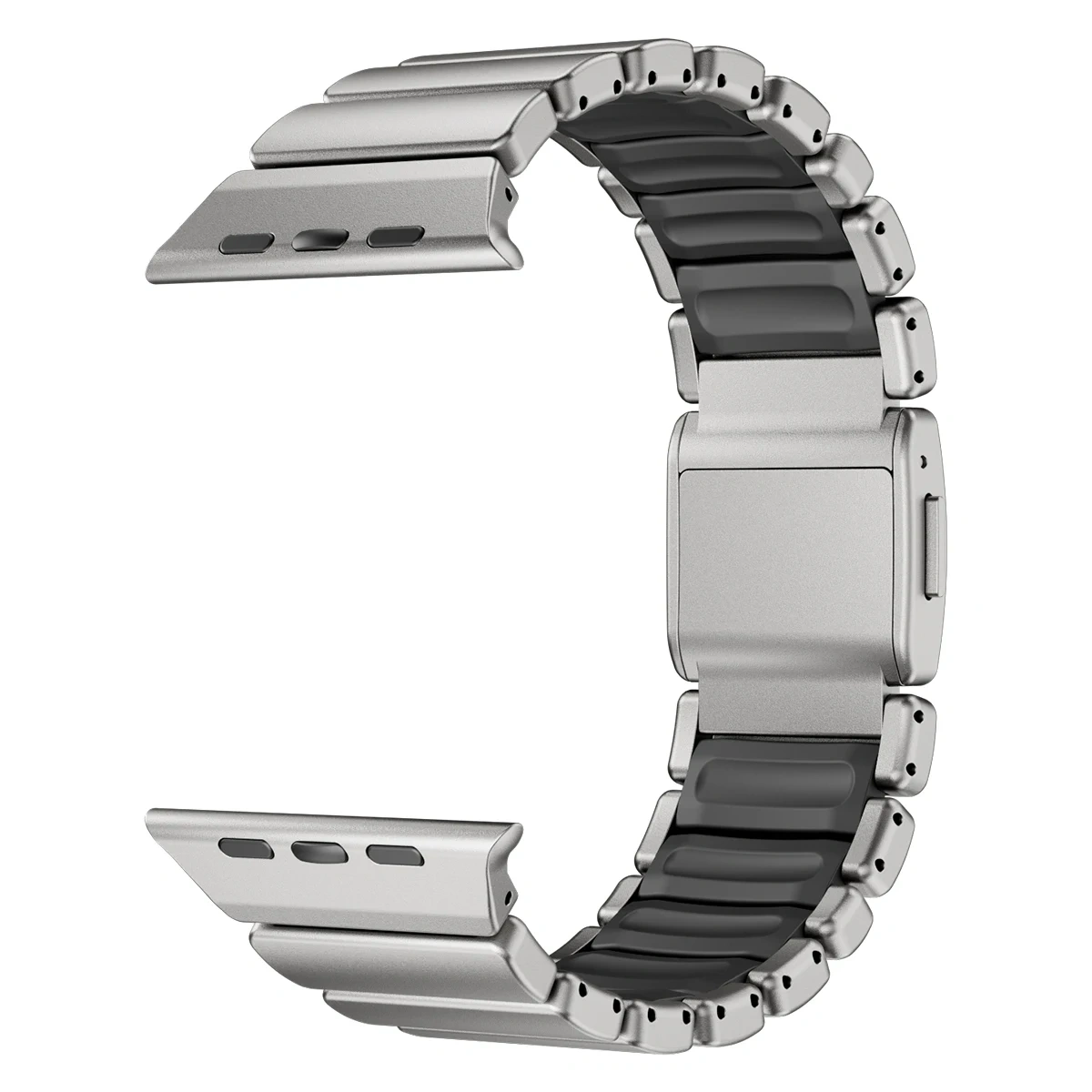 Titanium+Silicone Strap For Apple Watch Ultra 3/2/1 49mm S11 46mm Luxury Magnetic Band For Series 10 9 8 7 SE3 44/45mm Bracelet