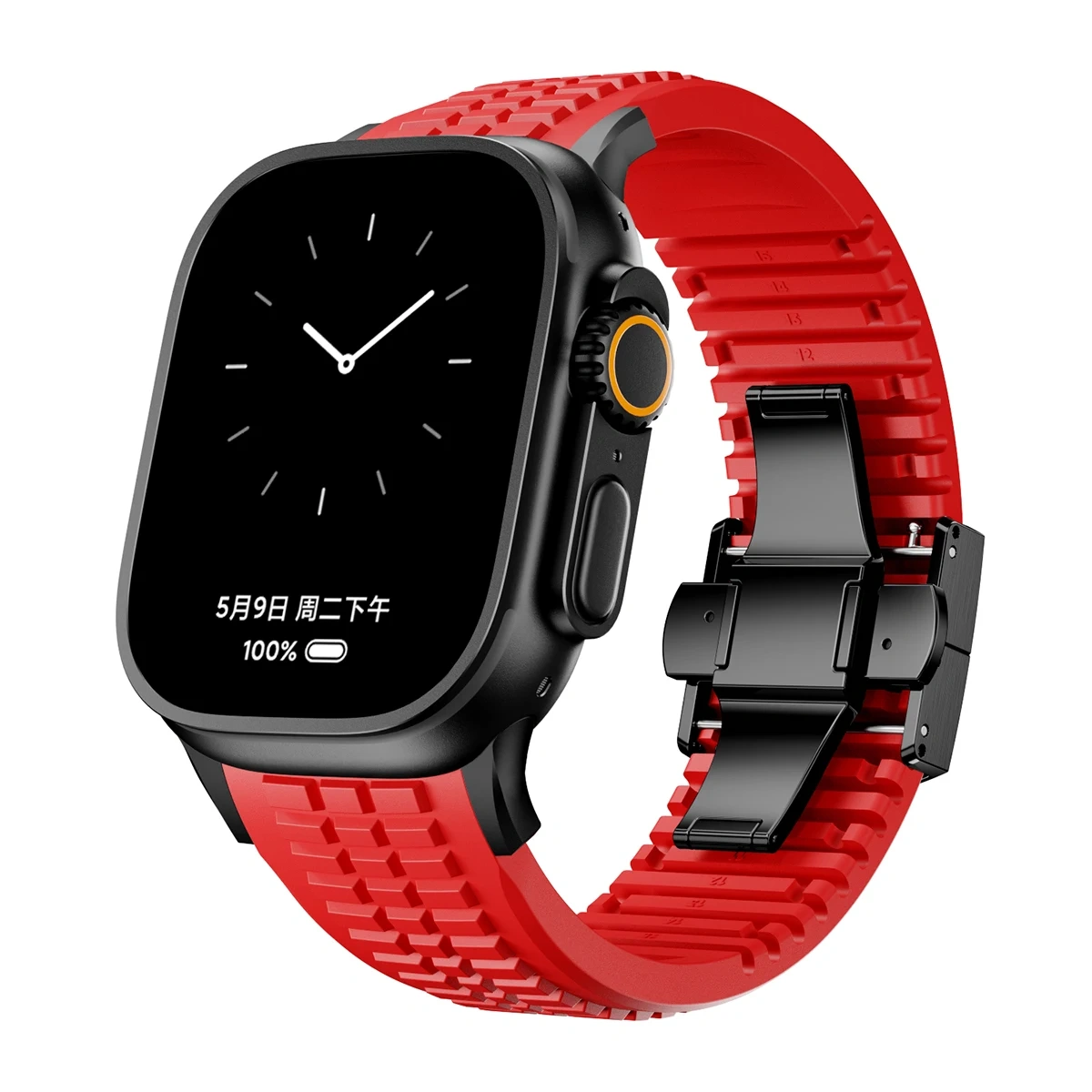 Silicone Band for Apple Watch Ultra 3 2 49mm Series 11 10 46mm Sports Strap for Iwatch 9 8 7 6 5 4 SE 2025 44mm 45mm Watchband