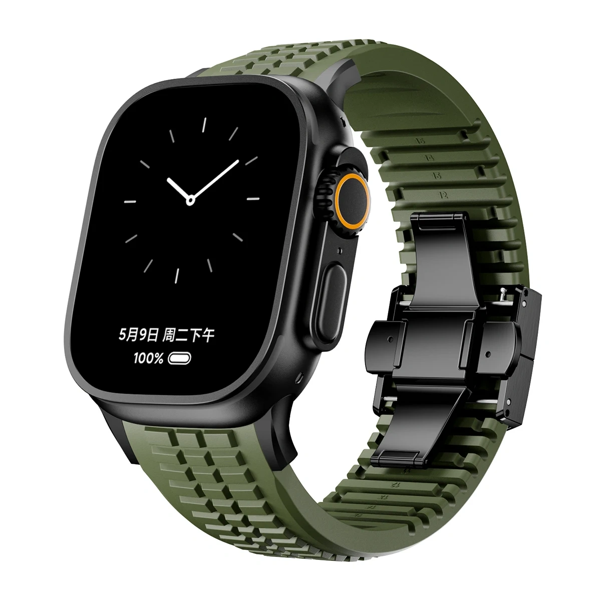 Silicone Band for Apple Watch Ultra 3 2 49mm Series 11 10 46mm Sports Strap for Iwatch 9 8 7 6 5 4 SE 2025 44mm 45mm Watchband