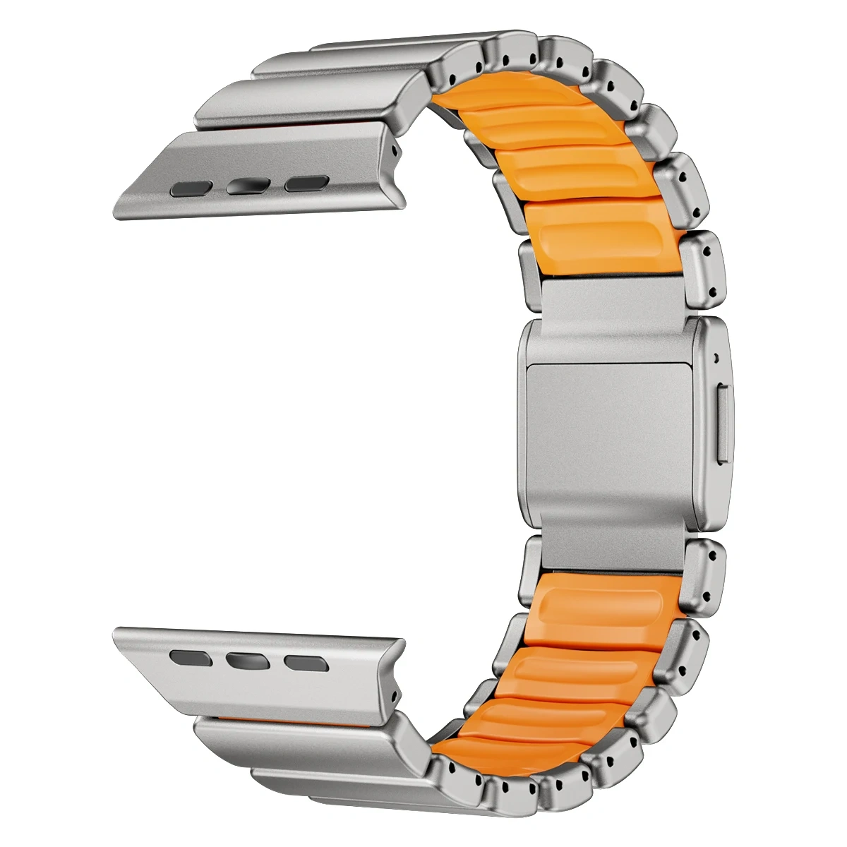 Titanium+Silicone Strap For Apple Watch Ultra 3/2/1 49mm S11 46mm Luxury Magnetic Band For Series 10 9 8 7 SE3 44/45mm Bracelet