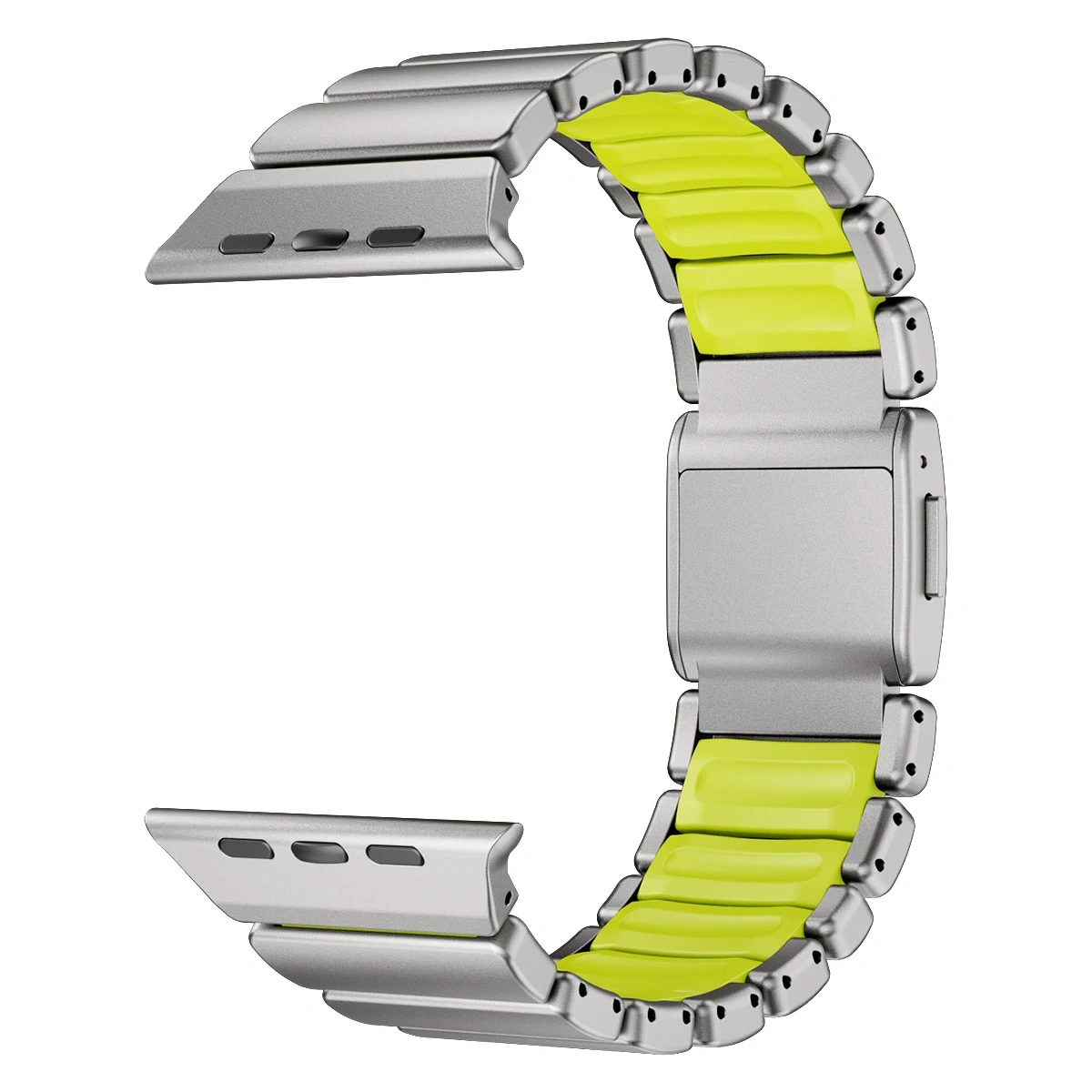 Titanium+Silicone Strap For Apple Watch Ultra 3/2/1 49mm S11 46mm Luxury Magnetic Band For Series 10 9 8 7 SE3 44/45mm Bracelet